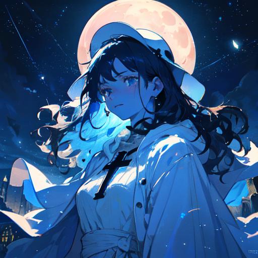 00035-49145369-The best masterpiece,the best quality,portrait,wavy hair,cracked skin,colored skin,blue skin,white dress,hat,cloak,dark and mela.png